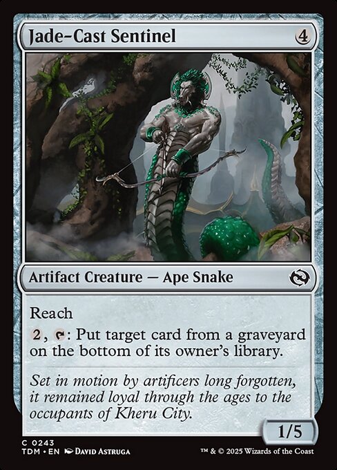 Tarkir: Dragonstorm - 243 - Jade-Cast Sentinel - Common - C - Non-foil