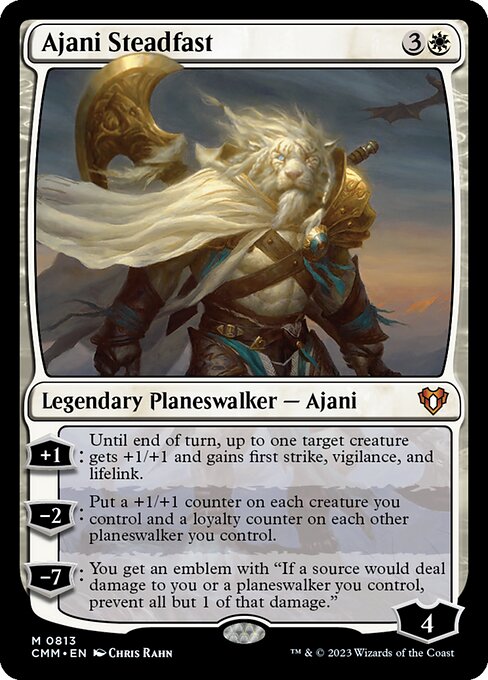 Commander Masters - 813 - Ajani Steadfast - Mythic - W - Non-foil