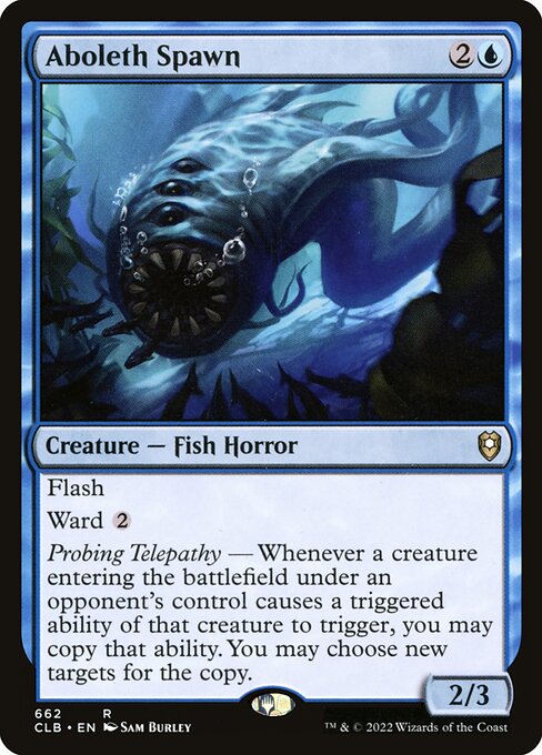 Commander Legends: Battle for Baldur's Gate - 662 - Aboleth Spawn - Rare - U - Non-foil