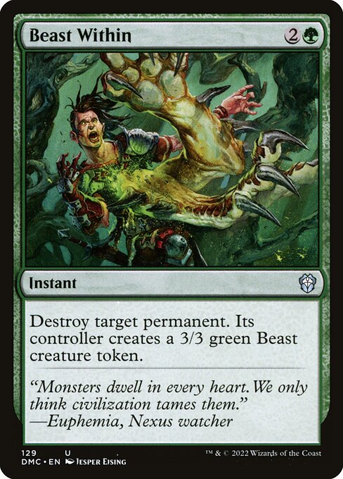 Dominaria United Commander - 129 - Beast Within - Uncommon - G - Non-foil