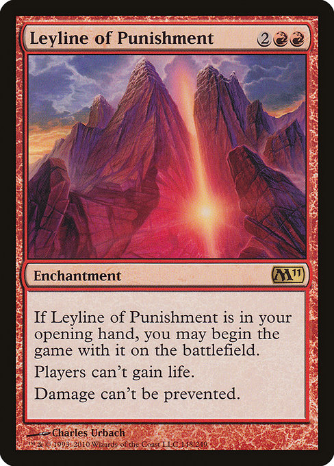 Magic 2011 - 148 - Leyline of Punishment - Rare - R - Non-foil