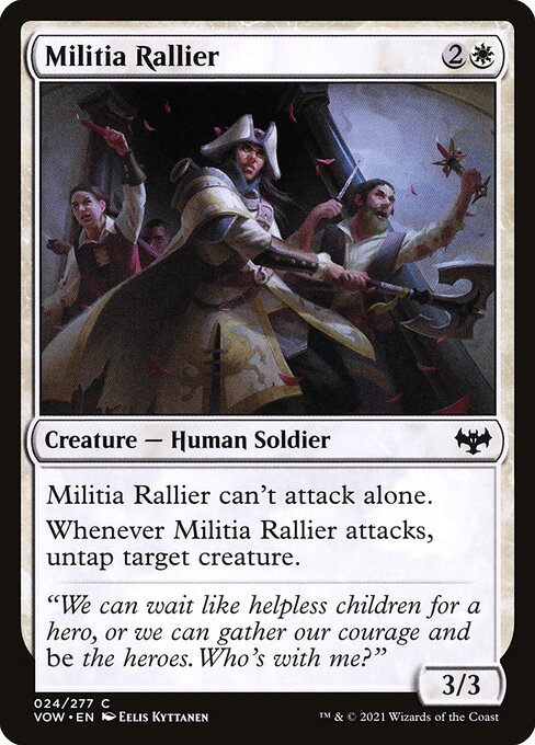 Innistrad: Crimson Vow - 24 - Militia Rallier - Common - W - Non-foil