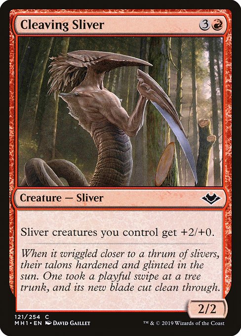 Modern Horizons - 121 - Cleaving Sliver - Common - R - Non-foil