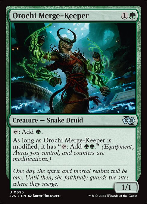 Foundations Jumpstart - 695 - Orochi Merge-Keeper - Uncommon - G - Non-foil