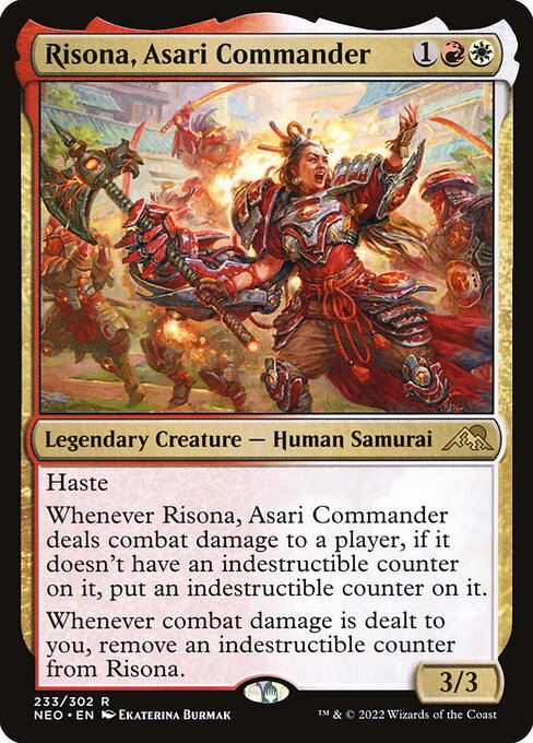 Kamigawa: Neon Dynasty - 233 - Risona, Asari Commander - Rare - WR - Foil