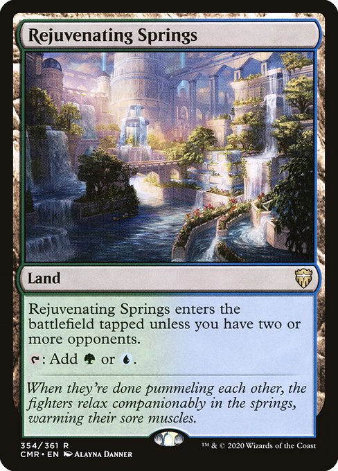 Commander Legends - 354 - Rejuvenating Springs - Rare - C - Foil