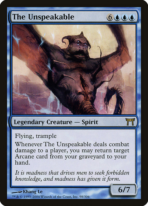 Champions of Kamigawa - 98 - The Unspeakable - Rare - U - Non-foil