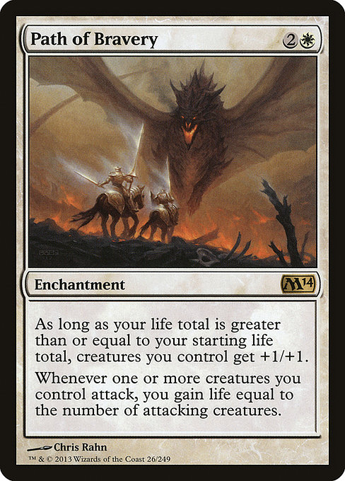 Magic 2014 - 26 - Path of Bravery - Rare - W - Non-foil