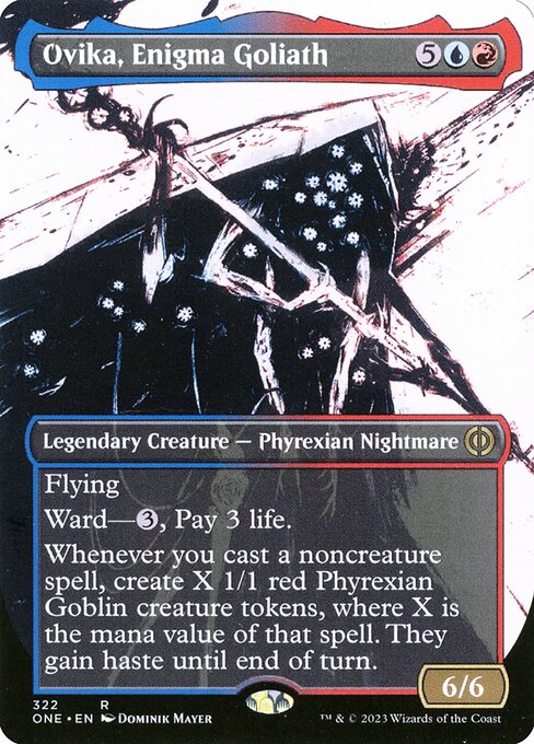 Phyrexia: All Will Be One - 322 - Ovika, Enigma Goliath - Rare - UR - Non-foil