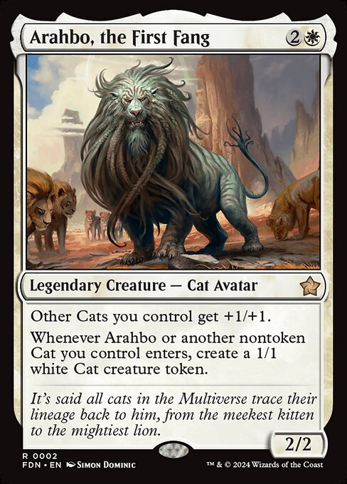Foundations - 2 - Arahbo, the First Fang - Rare - W - Non-foil
