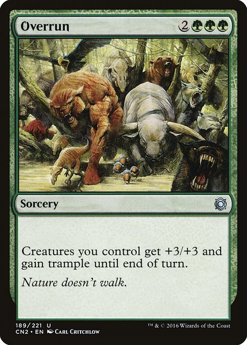 Conspiracy: Take the Crown - 189 - Overrun - Uncommon - G - Non-foil