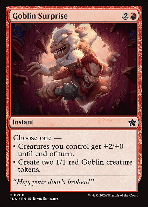 Foundations - 200 - Goblin Surprise - Common - R - Foil