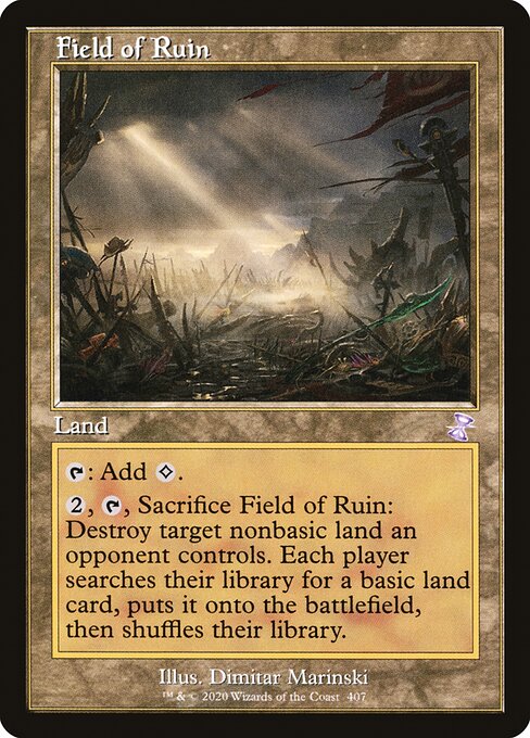 Time Spiral Remastered - 407 - Field of Ruin - Special - C - Non-foil