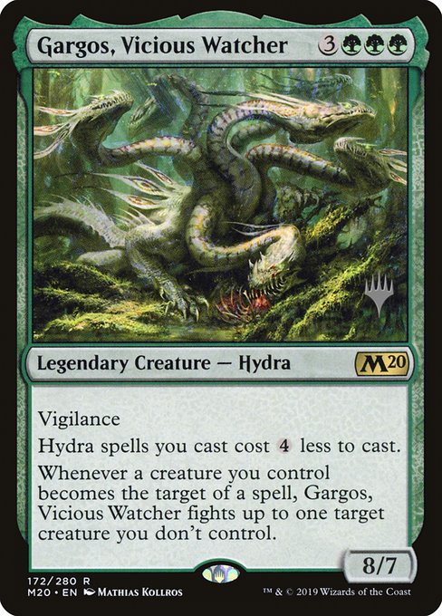Core Set 2020 Promos - 172p - Gargos, Vicious Watcher - Rare - G - Non-foil - Promo