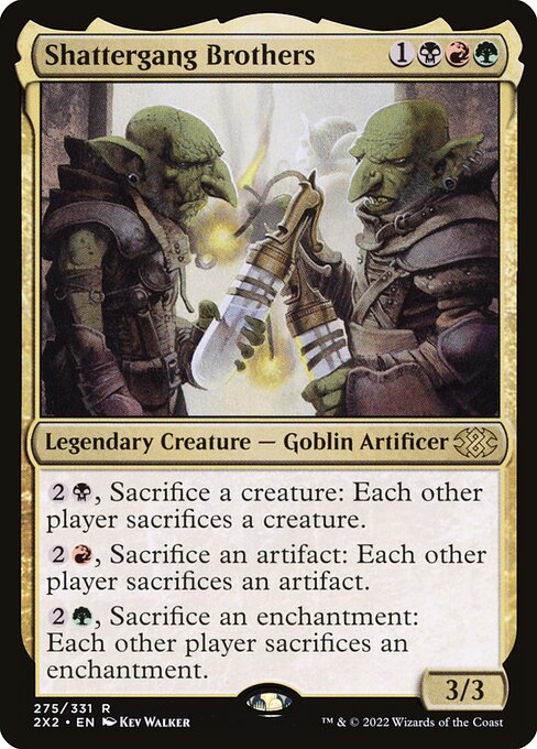 Double Masters 2022 - 275 - Shattergang Brothers - Rare - Multi - Non-foil