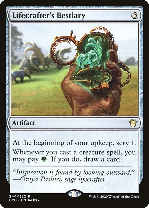 Commander 2020 - 244 - Lifecrafter's Bestiary - Rare - C - Non-foil