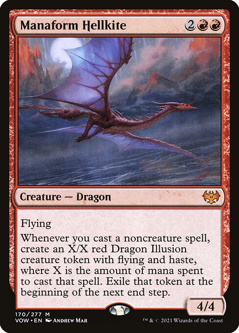 Innistrad: Crimson Vow - 170 - Manaform Hellkite - Mythic - R - Foil