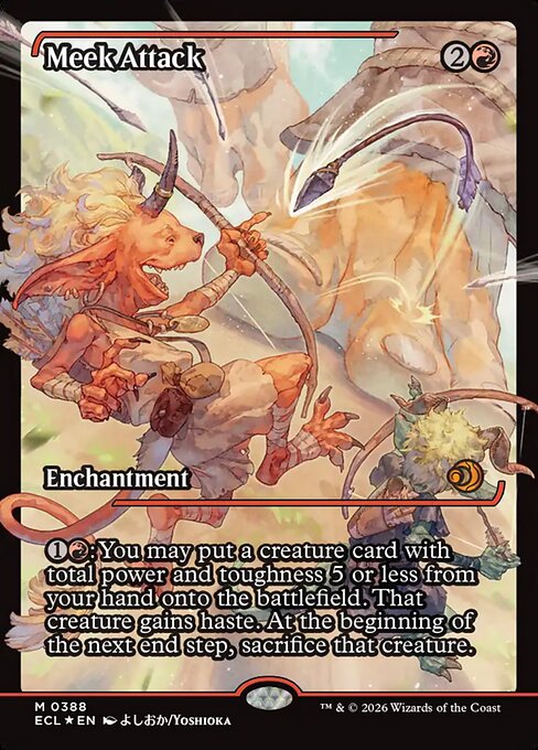 Lorwyn Eclipsed - 388 - Meek Attack - Mythic - R - Non-foil