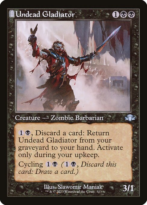 Dominaria Remastered - 313 - Undead Gladiator - Uncommon - B - Non-foil