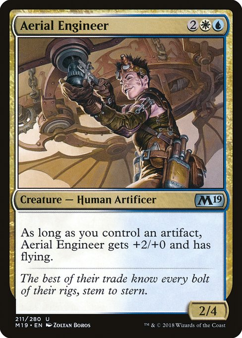 Core Set 2019 - 211 - Aerial Engineer - Uncommon - WU - Non-foil