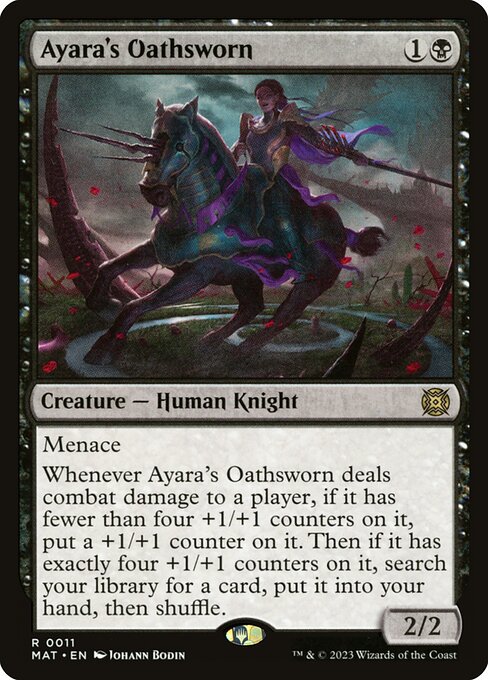 March of the Machine: The Aftermath - 11 - Ayara's Oathsworn - Rare - B - Non-foil