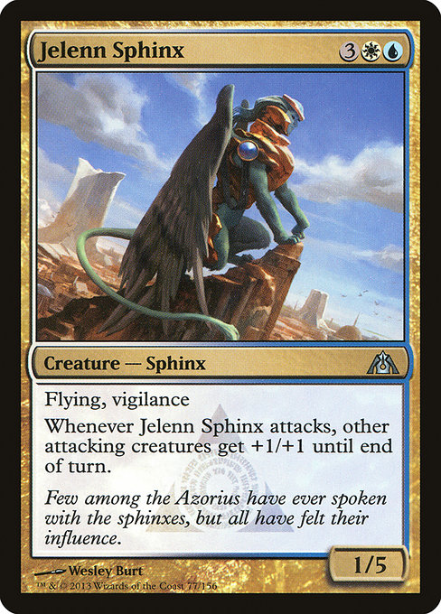 Dragon's Maze - 77 - Jelenn Sphinx - Uncommon - WU - Non-foil