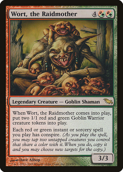 Shadowmoor - 223 - Wort, the Raidmother - Rare - RG - Non-foil