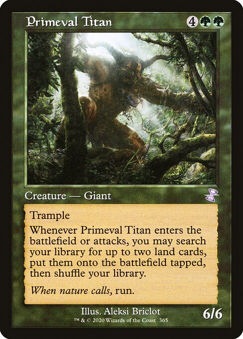 Time Spiral Remastered - 365 - Primeval Titan - Special - G - Non-foil