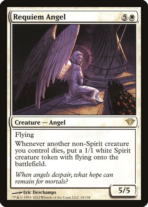 Dark Ascension - 18 - Requiem Angel - Rare - W - Non-foil