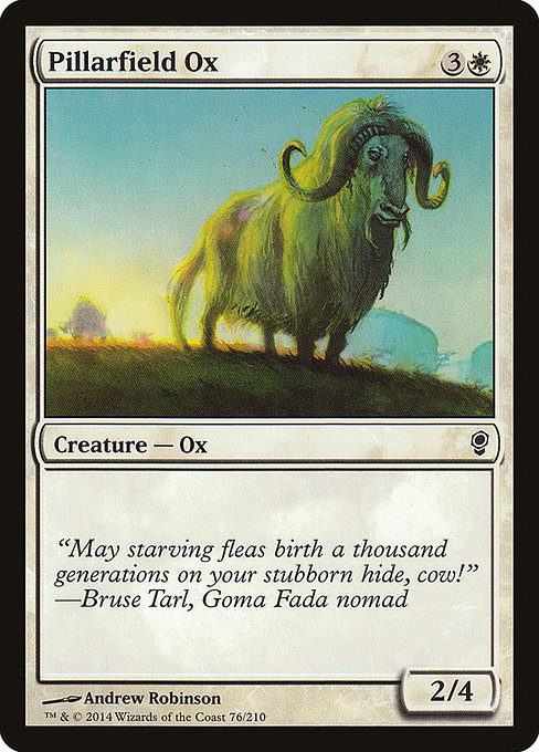 Conspiracy - 76 - Pillarfield Ox - Common - W - Non-foil