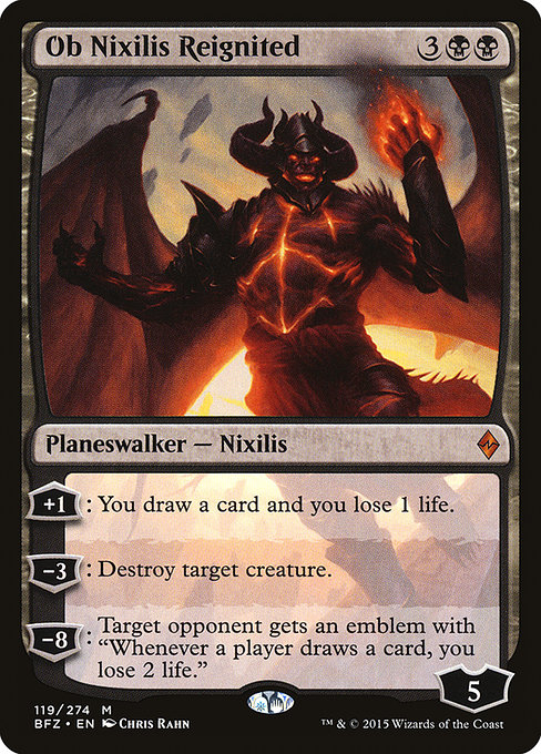 Battle for Zendikar - 119 - Ob Nixilis Reignited - Mythic - B - Non-foil