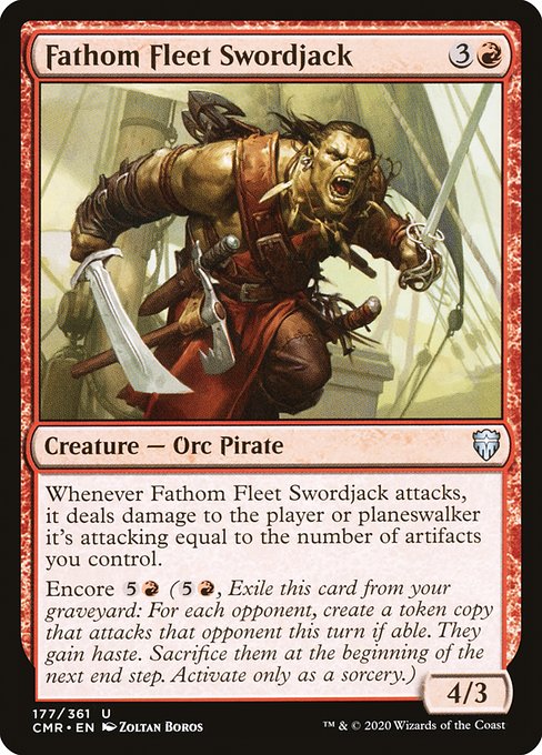 Commander Legends - 177 - Fathom Fleet Swordjack - Uncommon - R - Non-foil