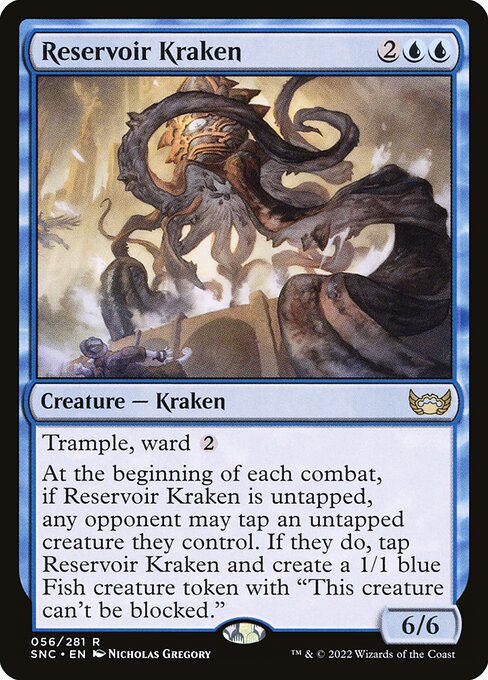 Streets of New Capenna - 56 - Reservoir Kraken - Rare - U - Non-foil