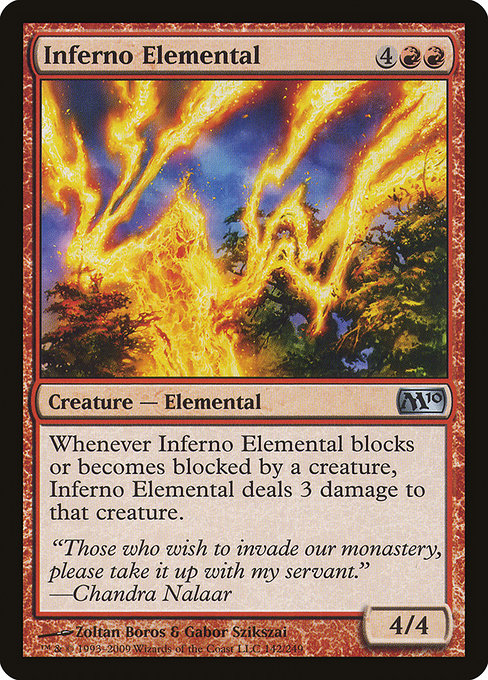 Magic 2010 - 142 - Inferno Elemental - Uncommon - R - Non-foil