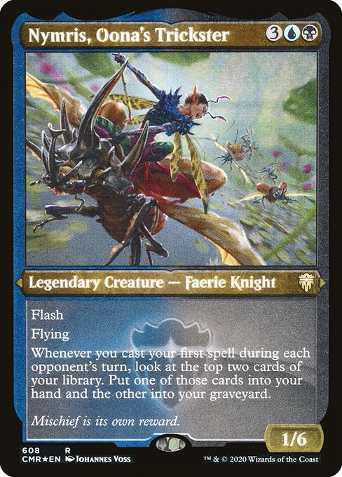 Commander Legends - 608 - Nymris, Oona's Trickster - Rare - UB - Non-foil