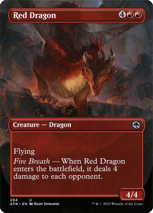 Adventures in the Forgotten Realms - 294 - Red Dragon - Uncommon - R - Non-foil