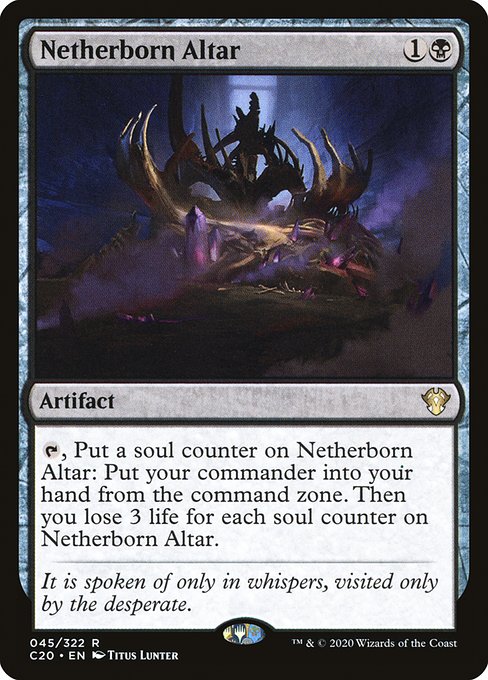 Commander 2020 - 45 - Netherborn Altar - Rare - B - Non-foil