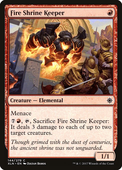 Ixalan - 144 - Fire Shrine Keeper - Common - R - Non-foil