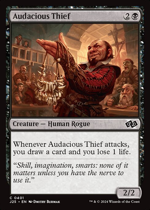 Foundations Jumpstart - 401 - Audacious Thief - Common - B - Non-foil