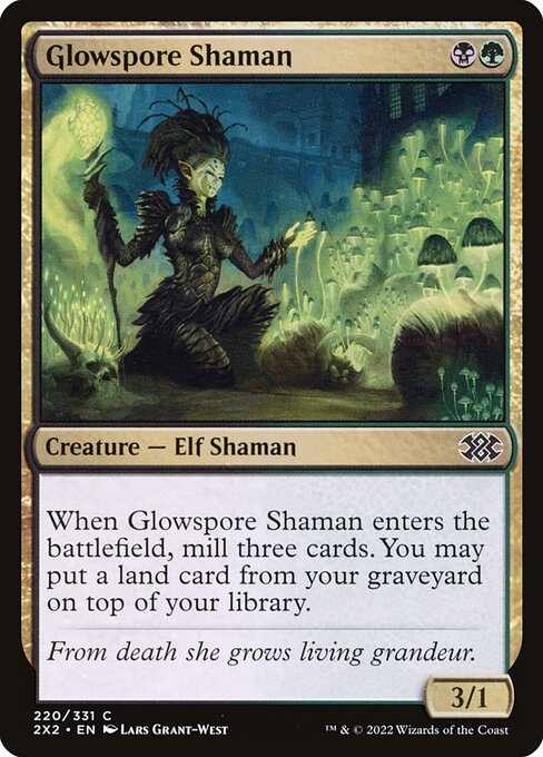 Double Masters 2022 - 220 - Glowspore Shaman - Common - BG - Non-foil