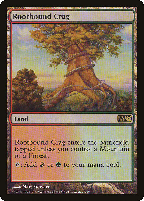 Magic 2010 - 227 - Rootbound Crag - Rare - C - Non-foil