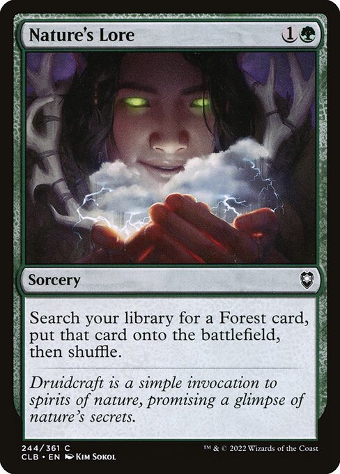 Commander Legends: Battle for Baldur's Gate - 244 - Nature's Lore - Common - G - Non-foil