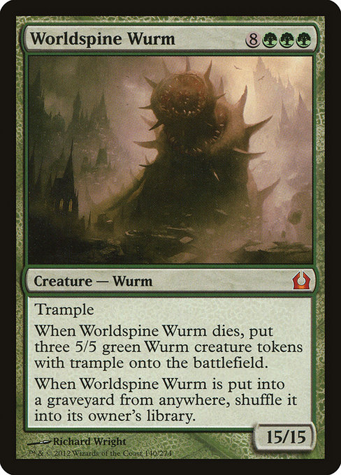 Return to Ravnica - 140 - Worldspine Wurm - Mythic - G - Non-foil