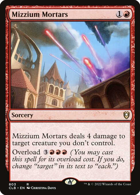 Commander Legends: Battle for Baldur's Gate - 803 - Mizzium Mortars - Rare - R - Non-foil