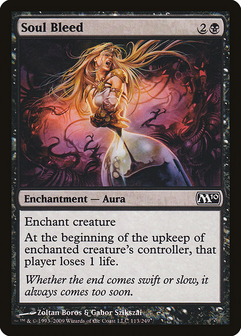 Magic 2010 - 113 - Soul Bleed - Common - B - Non-foil