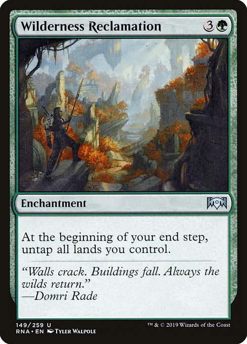 Ravnica Allegiance - 149 - Wilderness Reclamation - Uncommon - G - Non-foil