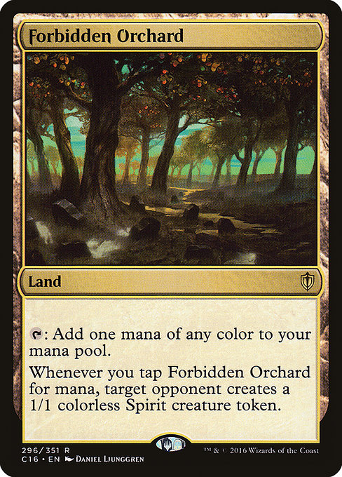 Commander 2016 - 296 - Forbidden Orchard - Rare - C - Non-foil