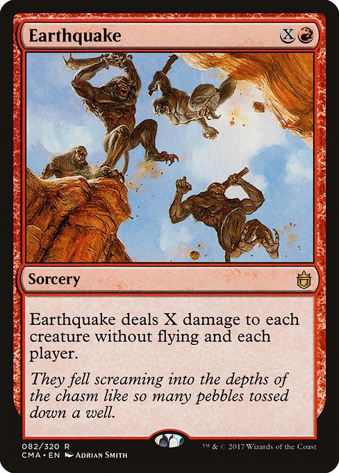 Commander Anthology - 82 - Earthquake - Rare - R - Non-foil