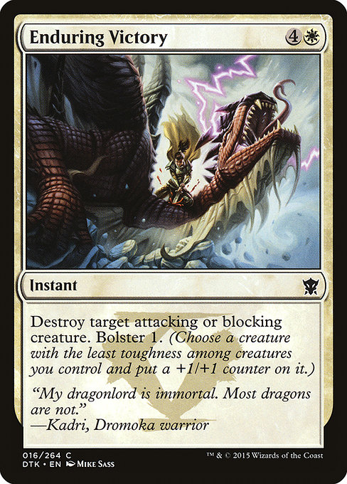 Dragons of Tarkir - 16 - Enduring Victory - Common - W - Non-foil
