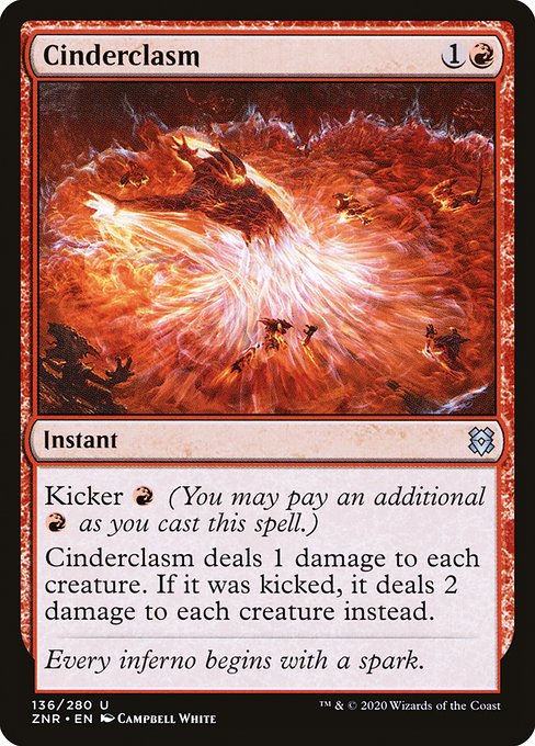 Zendikar Rising - 136 - Cinderclasm - Uncommon - R - Non-foil